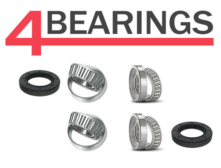 x4 Alko wheel bearings (For 2 hubs) 18590 (x2) + Seal, Fits Older Ifor, Trailer